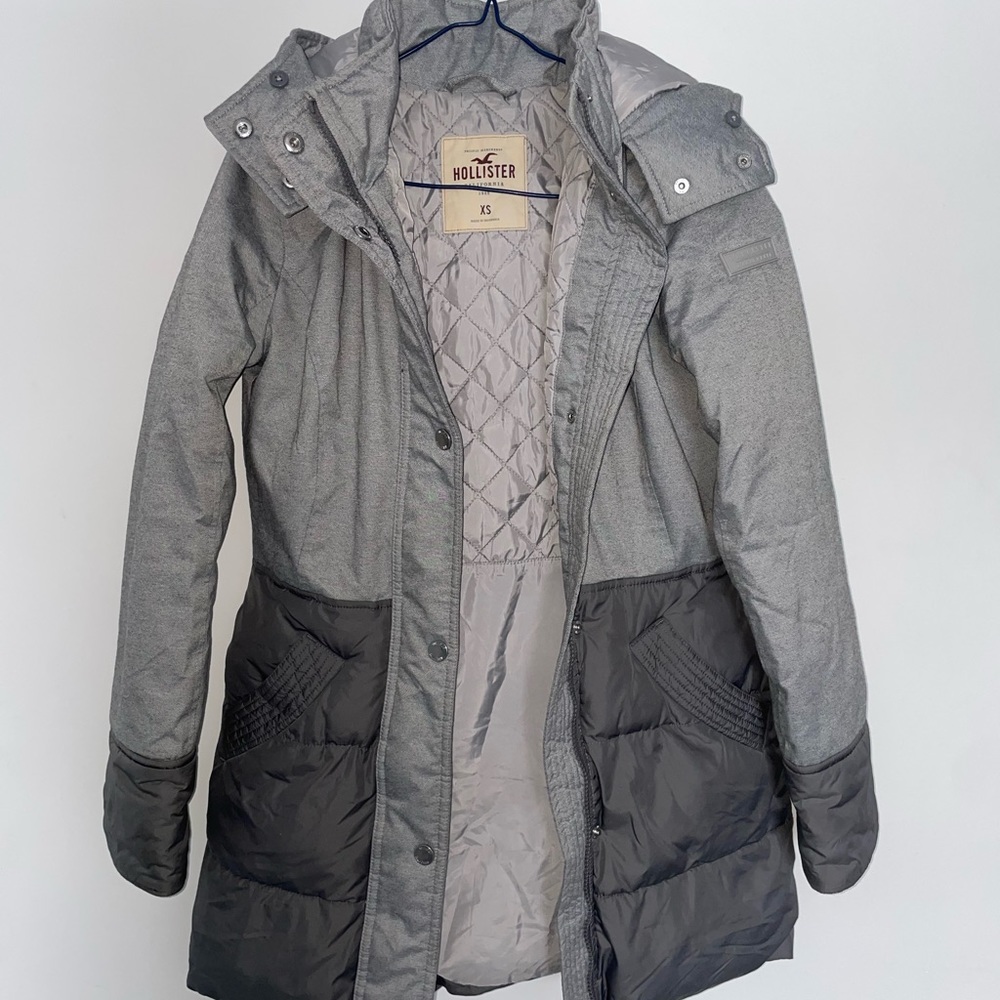 Grey Hollister Winter Jacket